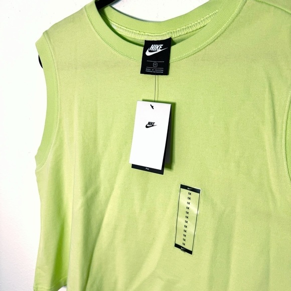 Nike women Sportswear Washed Retro muscle tee Tank Top Cropped plus size 1X NWT - Picture 4 of 9